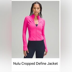 Lululemon Nulu Cropped Define Jacket